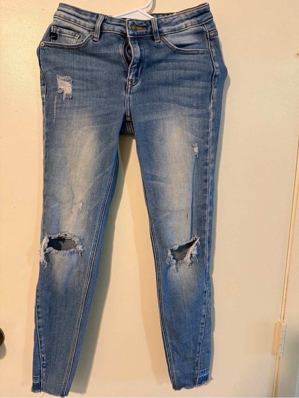 Vici Light Blue Ripped Skinny Jeans